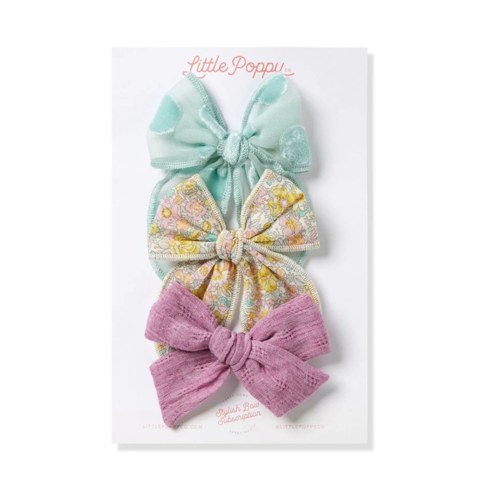 Little Poppy Co The Kelsey Bow Clip Set - June 2021
